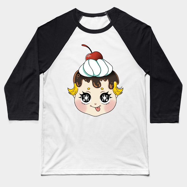 Frozen/Banana Split Baseball T-Shirt by crisbubastis